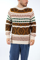Maglione giro intarsio BW251430 BL11
