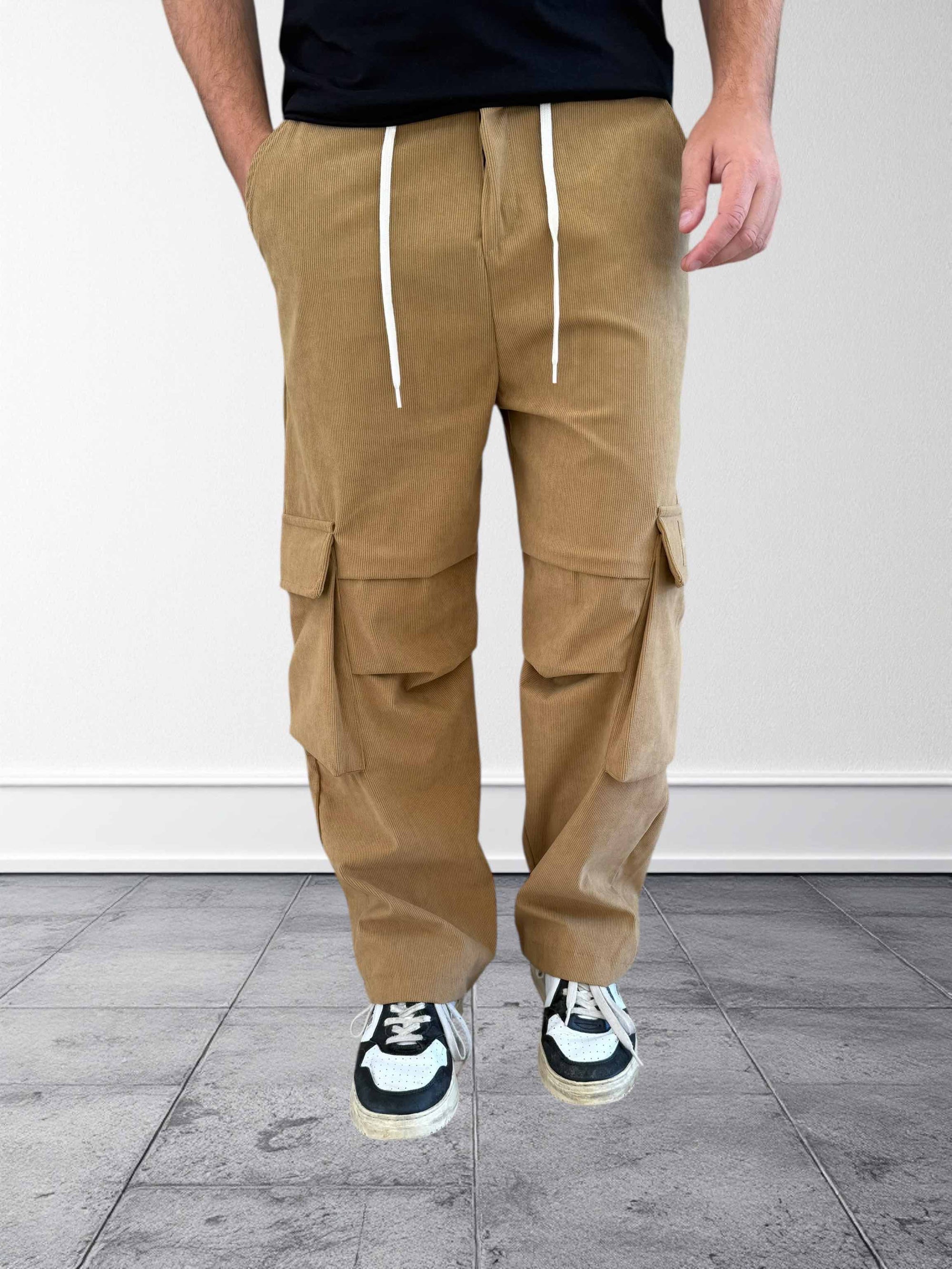 Pantalone cargo gabardine costine 363 DISCLAIMER