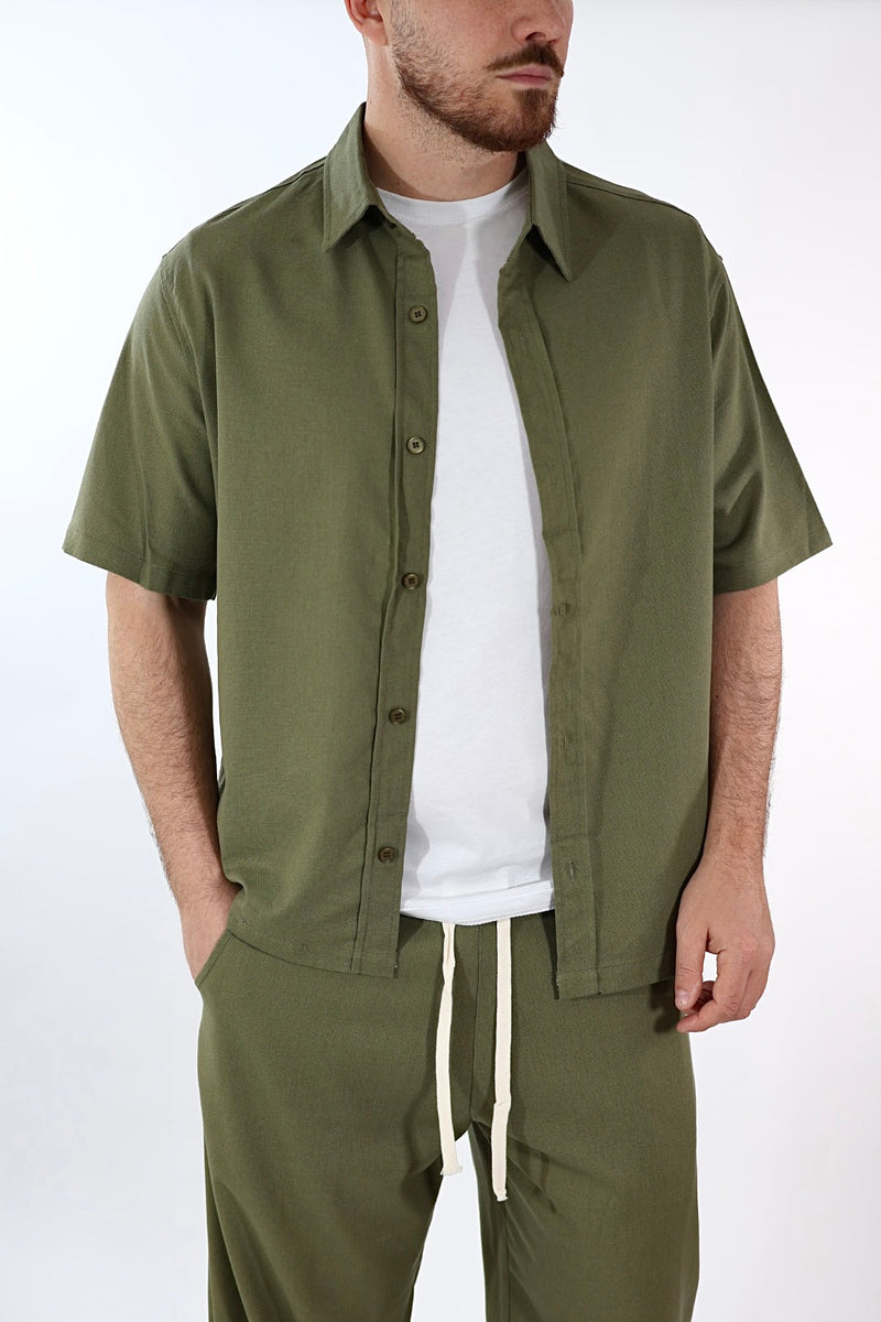 Completo lino camicia+pantalone  1046 J.W
