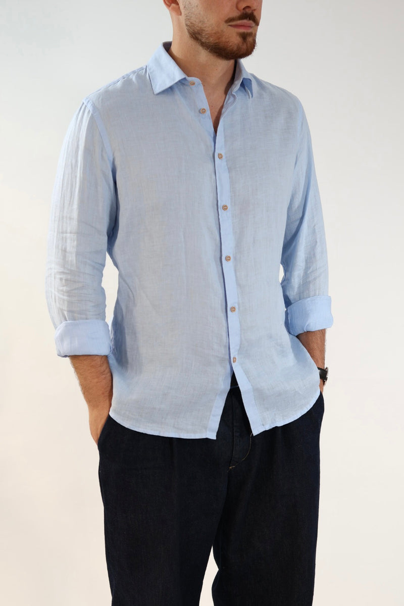 Camicia french puro lino  lin22 WHY NOT BRAND