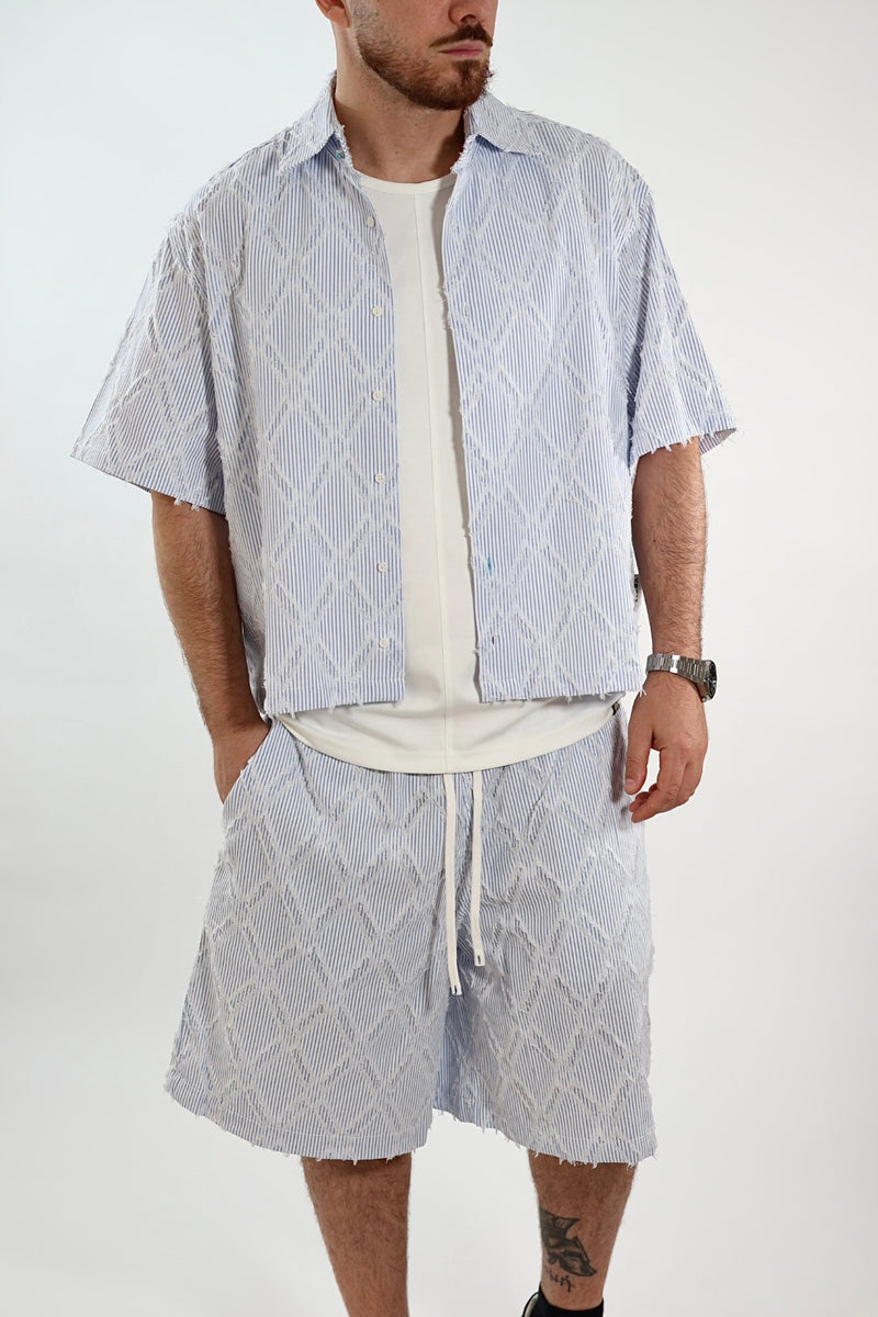 Camicia righe fili m/m 413 BERNA