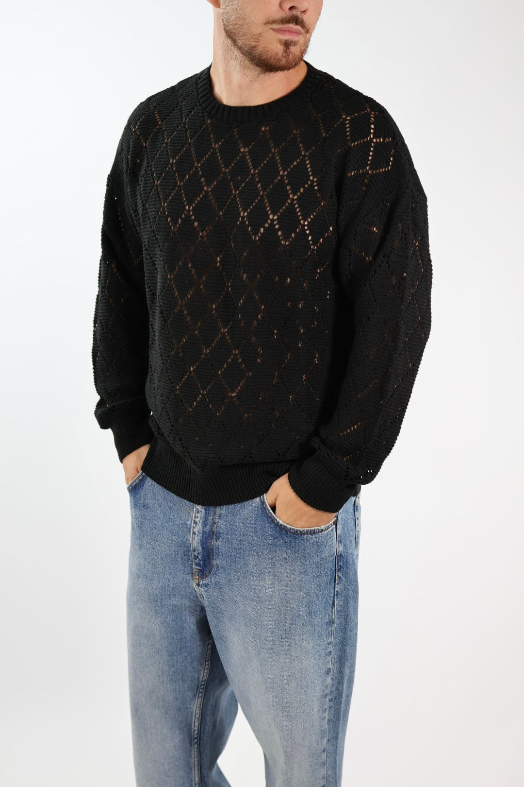 Maglione paricollo relaxed M51 OVERD