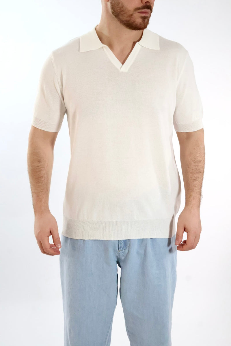 Polo in maglia lino/viscosa 338  LANDEK