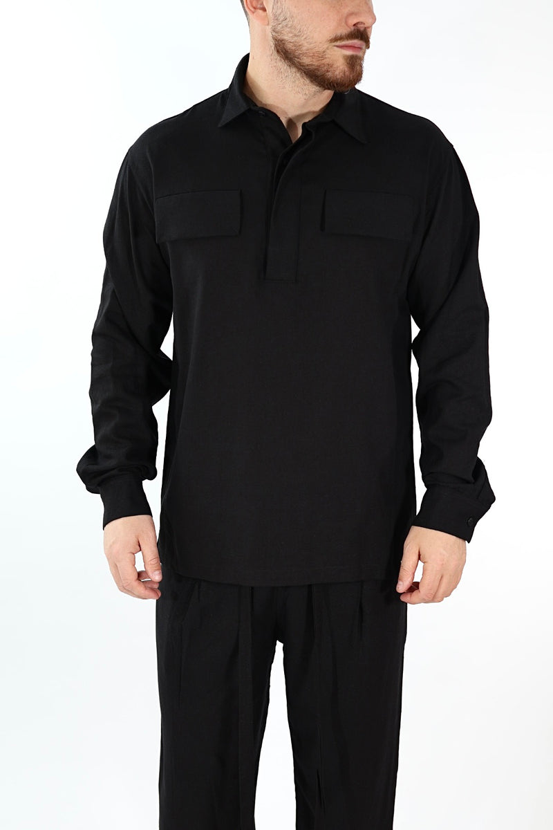 Giacca/camicia viscosa/lino  CL18 WHY NOT BRAN