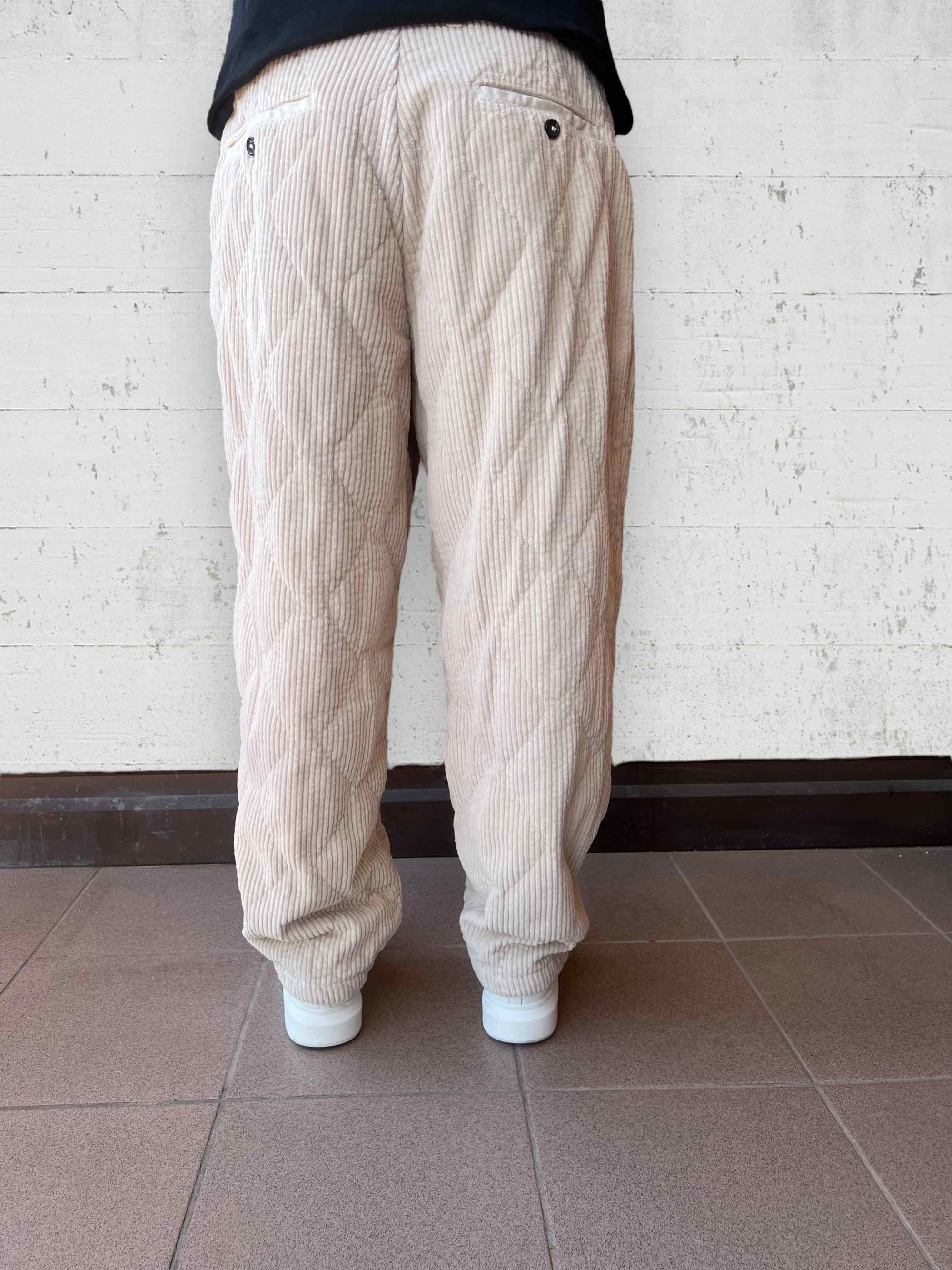 Pantalone velluto trapuntato BERNA