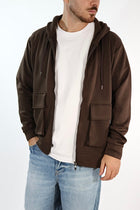 Felpa FI440162 moro viscosa cappuccio zip BL11