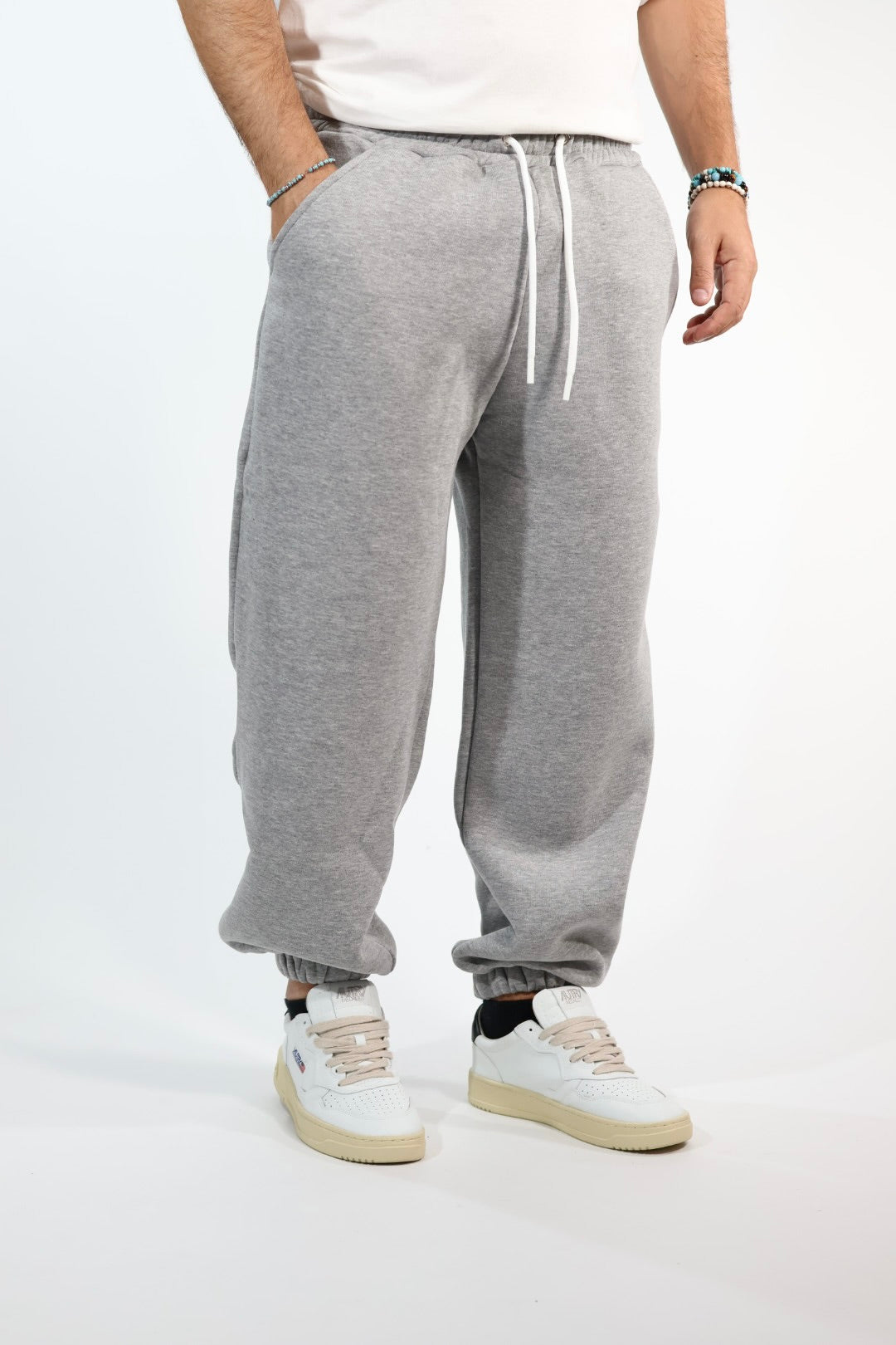 Pantalone 074-21 jogger Grigio melange BERNA