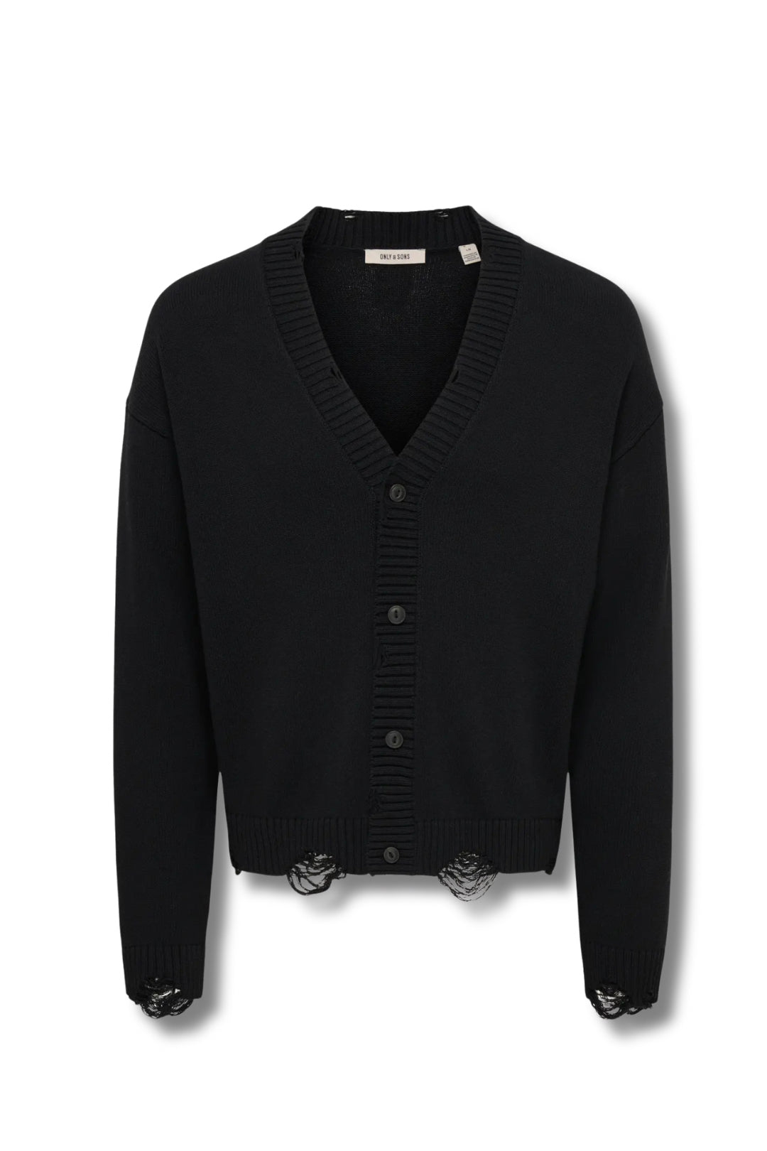 Cardigan crop rotture 814 ONLY E SONS
