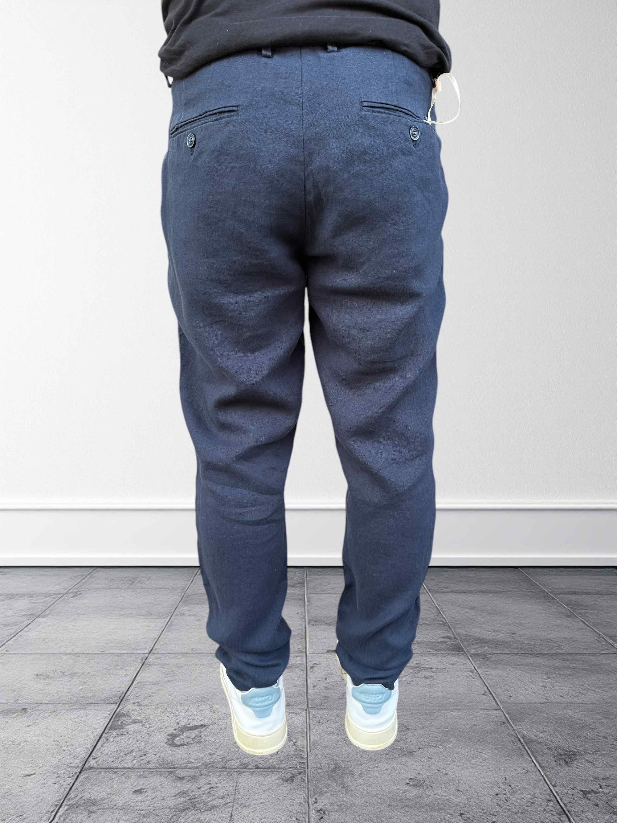 Pantalone coulisse lino GIANNI LUPO