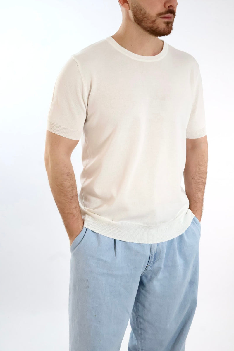 T-shirt in maglia lino/viscosa 335  LANDEK