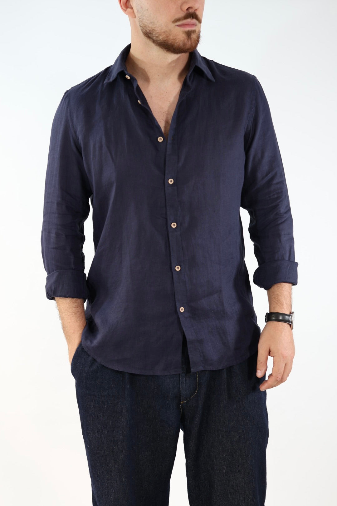 Camicia french puro lino lin22 WHY NOT BRAND