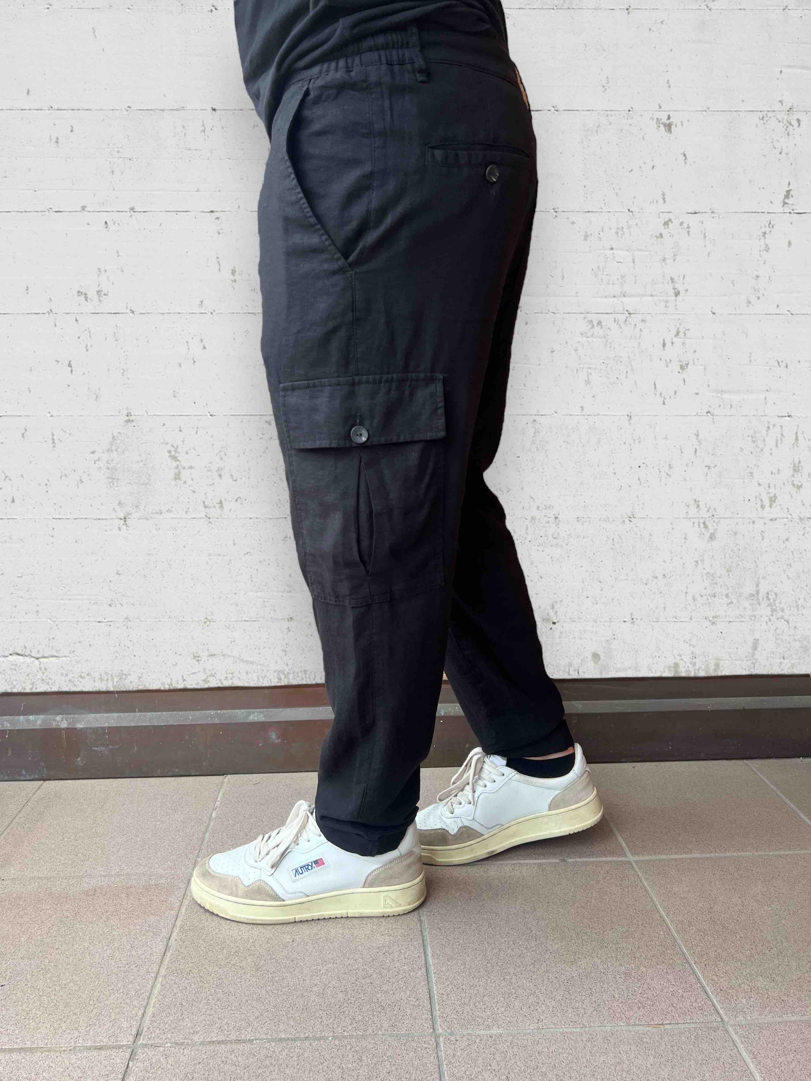Pantalone avocado Lino /viscosa ALTATENSIONE