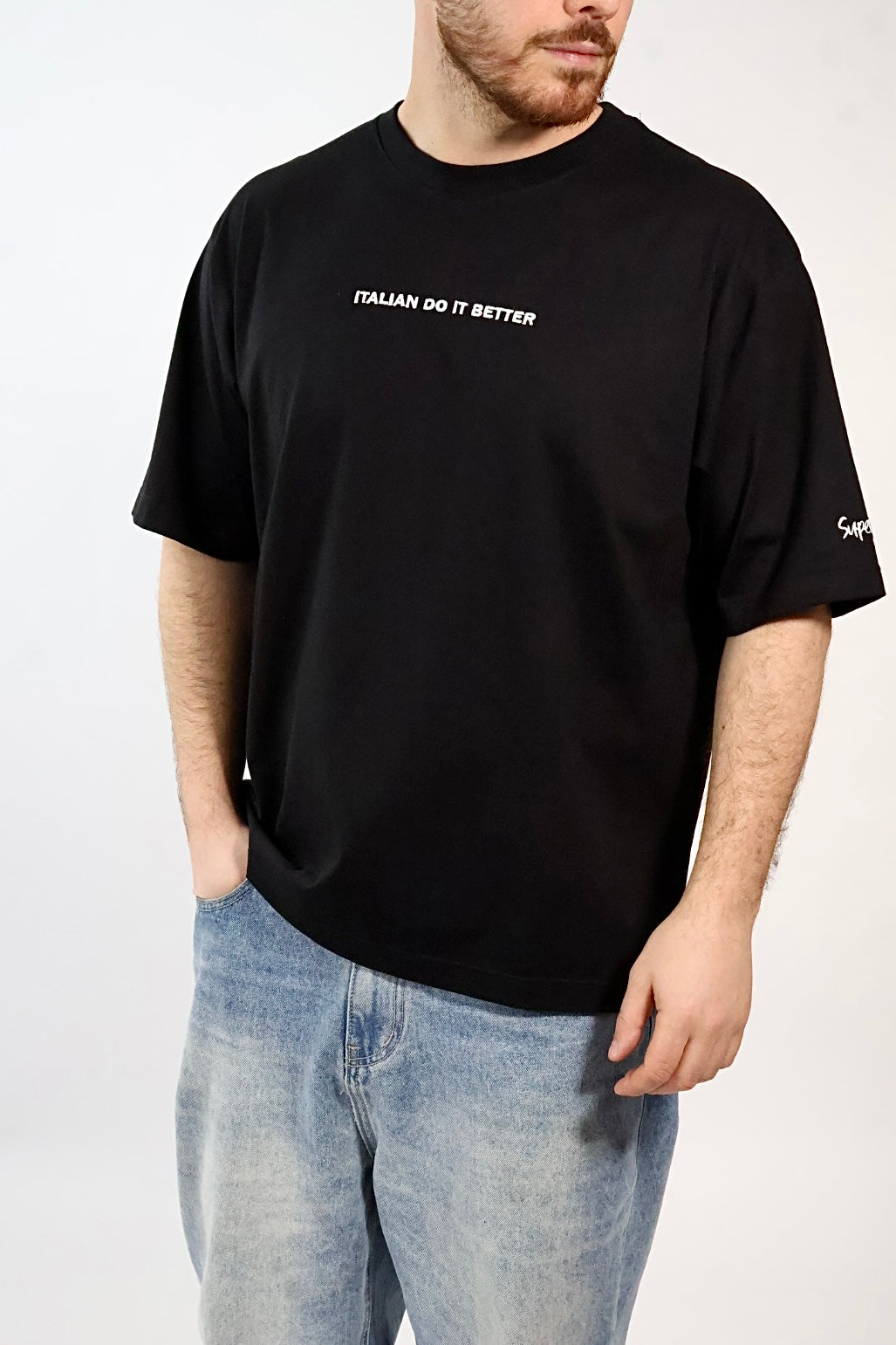 T-shirt ricamo italian do it better  1959 SUPERCULTURE