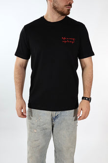 T shirt scritta ricamo 6192 J.W