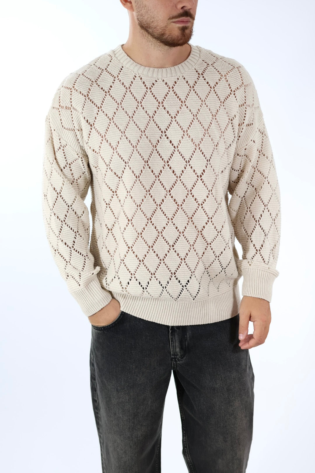Maglione paricollo relaxed M51 OVERD