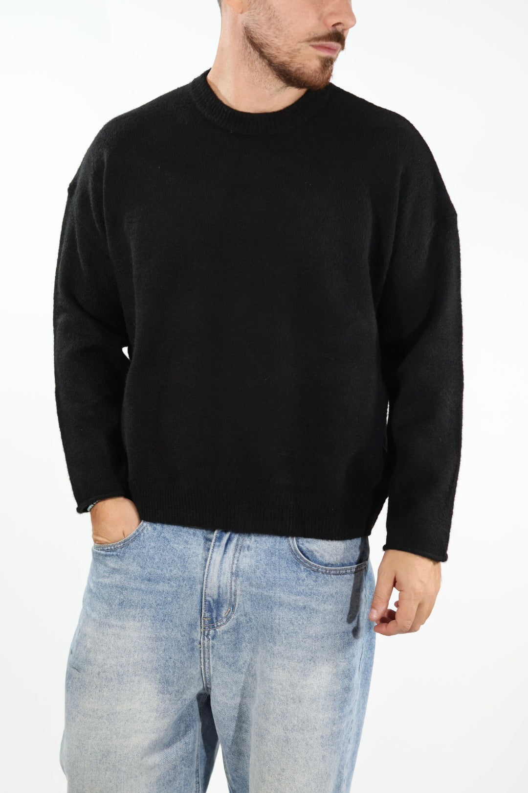 Maglioncino 281 girocollo cropped  BERNA (Copia)