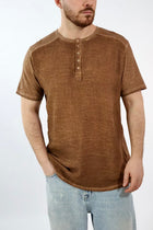 T-shirt serafino misto lino 200 BL11