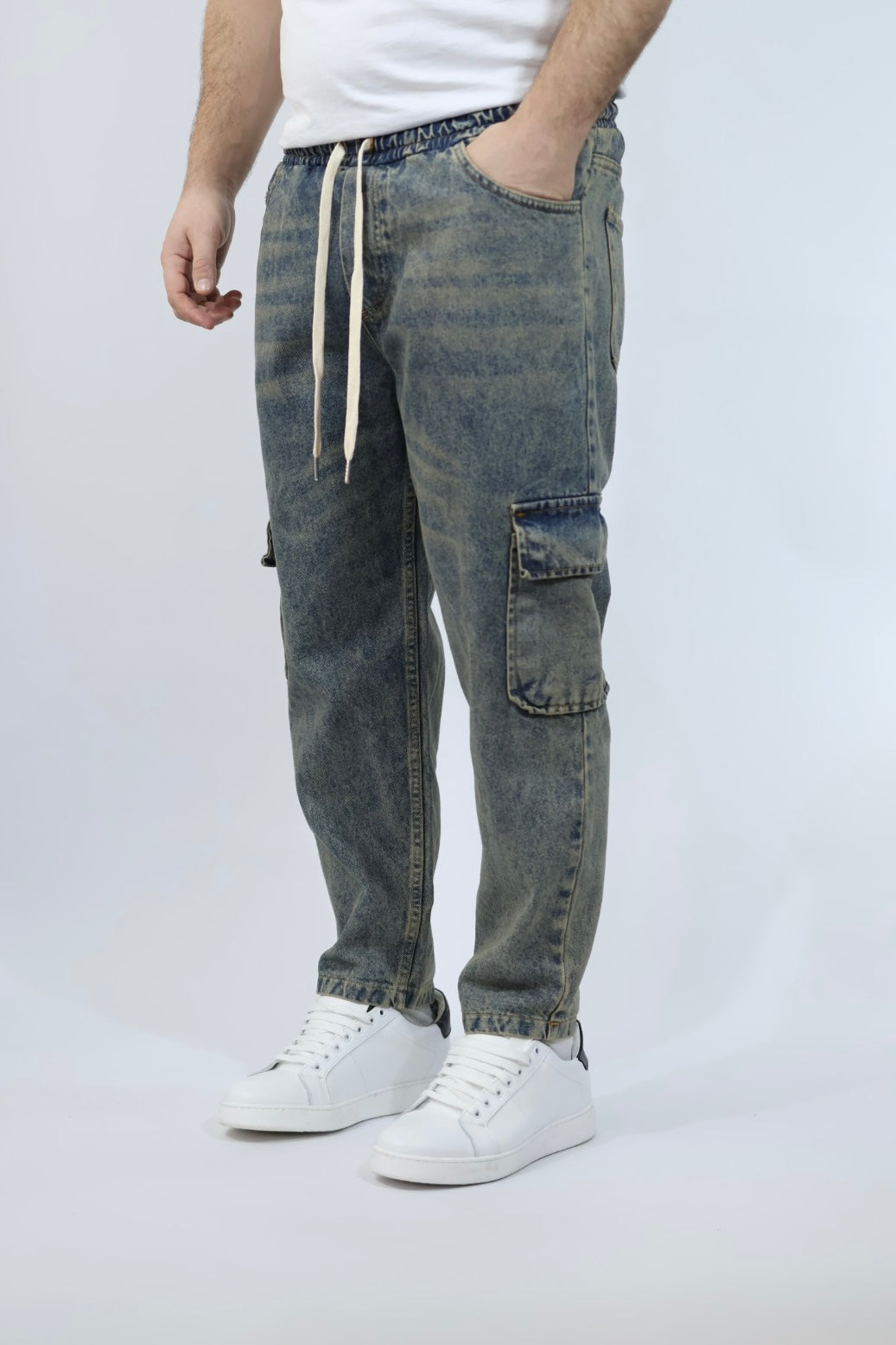Pantalaccio denim cargo dubai BLACKSUNDAY