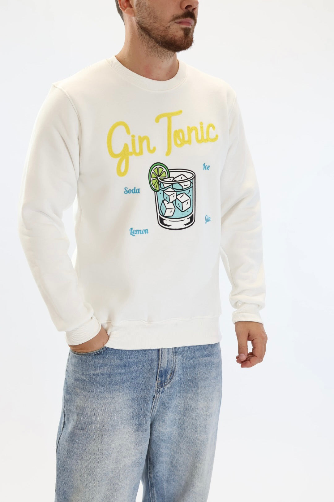 Felpa 3017 gin tonic  SUPERCULTURE