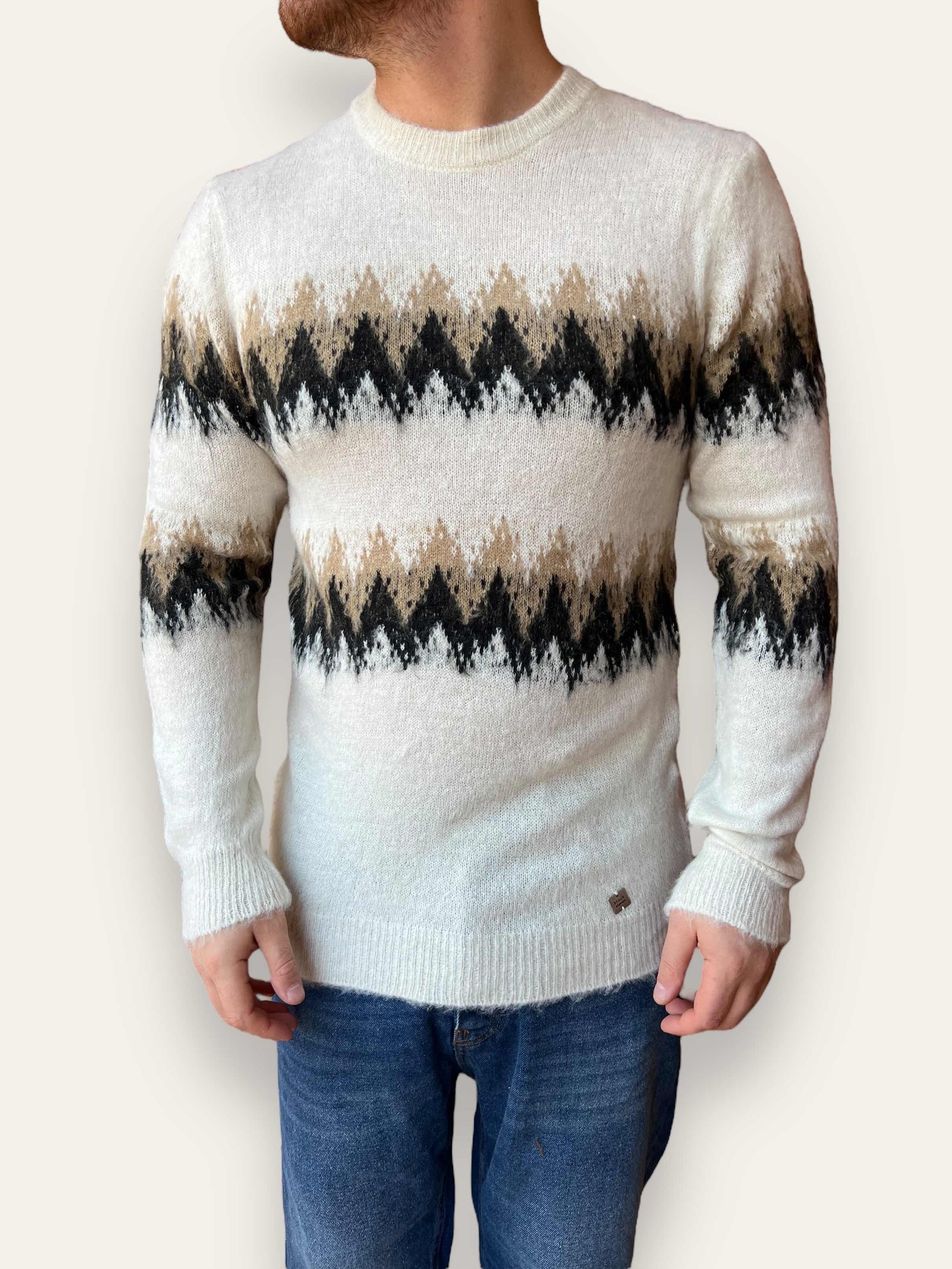 Maglione Jacquard BL11