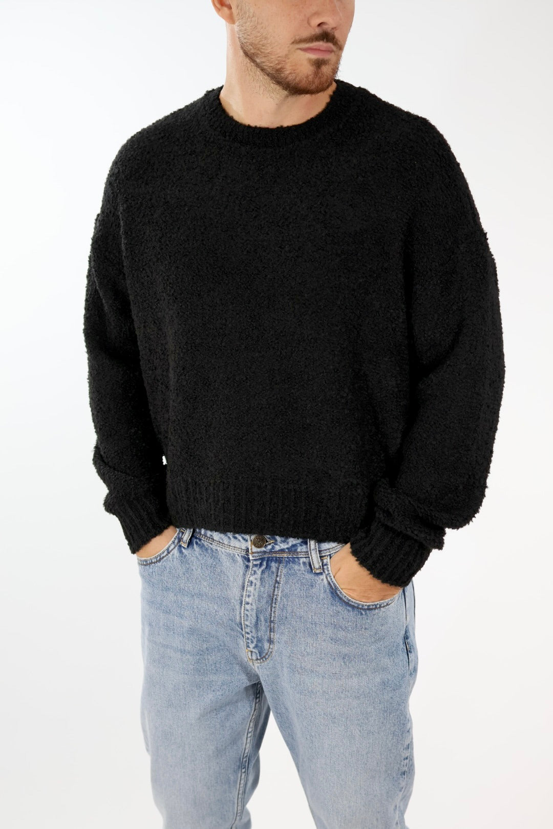Maglione boucle cropped fit  M65 OVERD