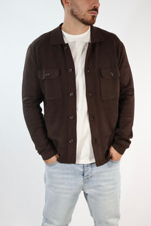 Cardigan 044 polo punto milano moro BERNA