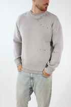 Maglione cotone rotture logo ricamato 767 BERNA