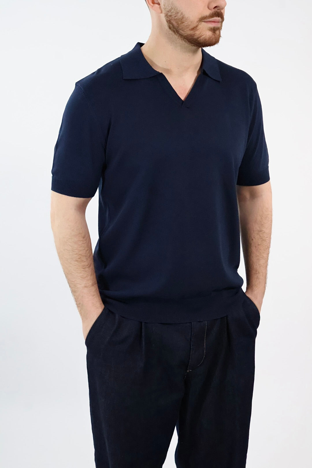 Polo in maglia lino/viscosa 338  LANDEK