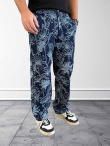 Pantalone ricamo floreale 126 BERNA
