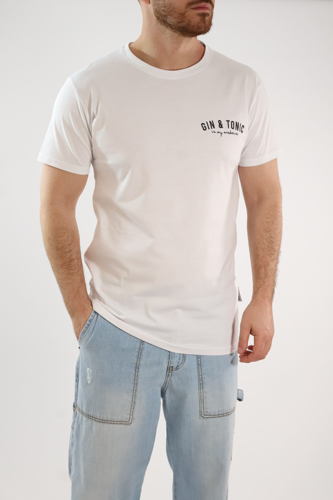 T-shirt ricamo gin & tonic 075 BERNA