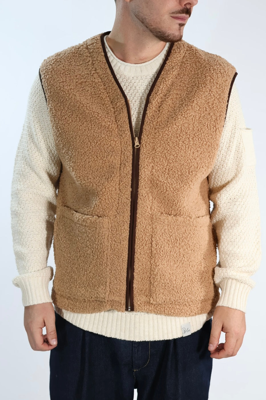 Gilet bl746437 teddy mezza zip BL11