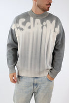 Maglione sfumato nero 757 DISCLAIMER