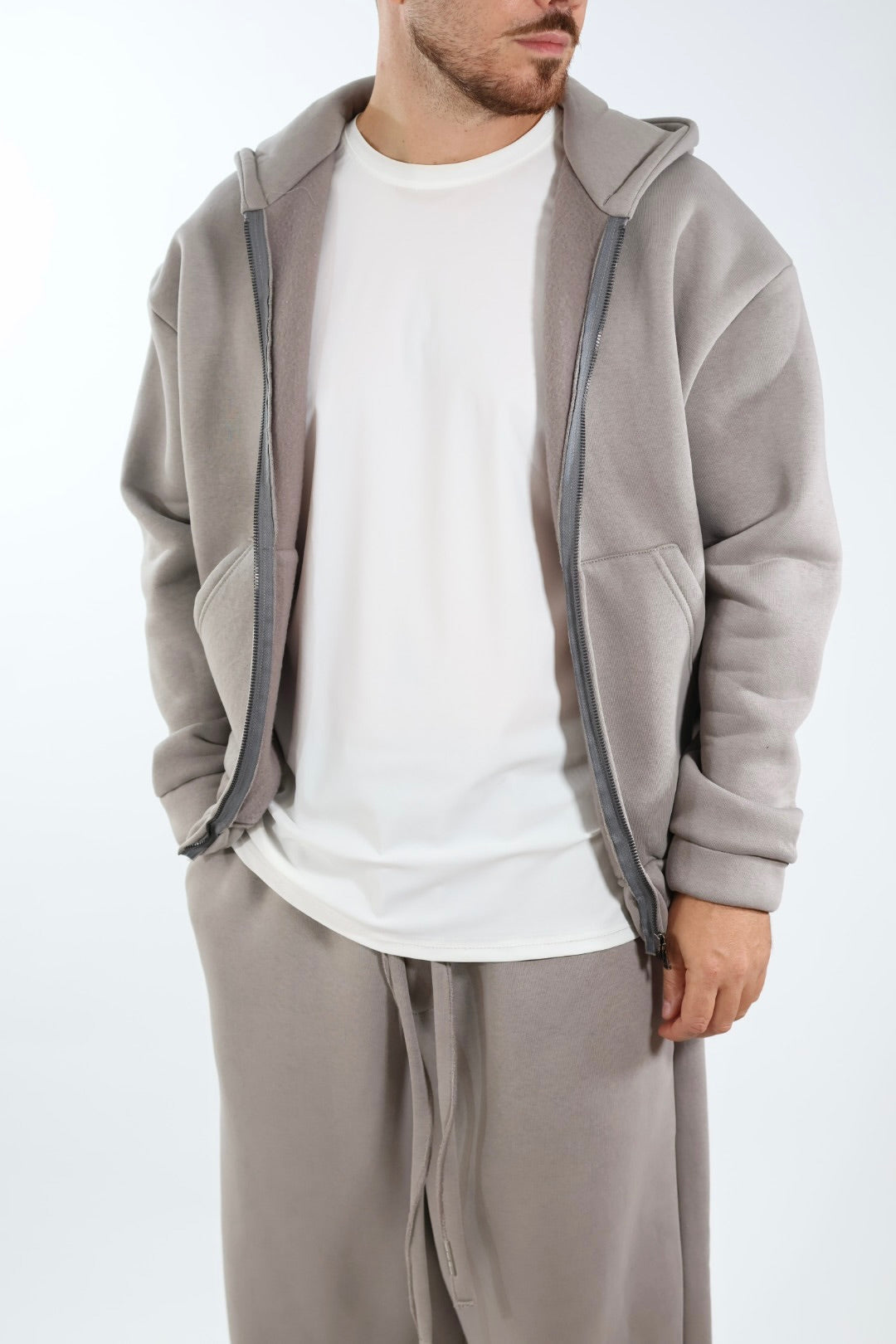 Felpa FL30 zip cappuccio conceptual WHY NOT BRAND
