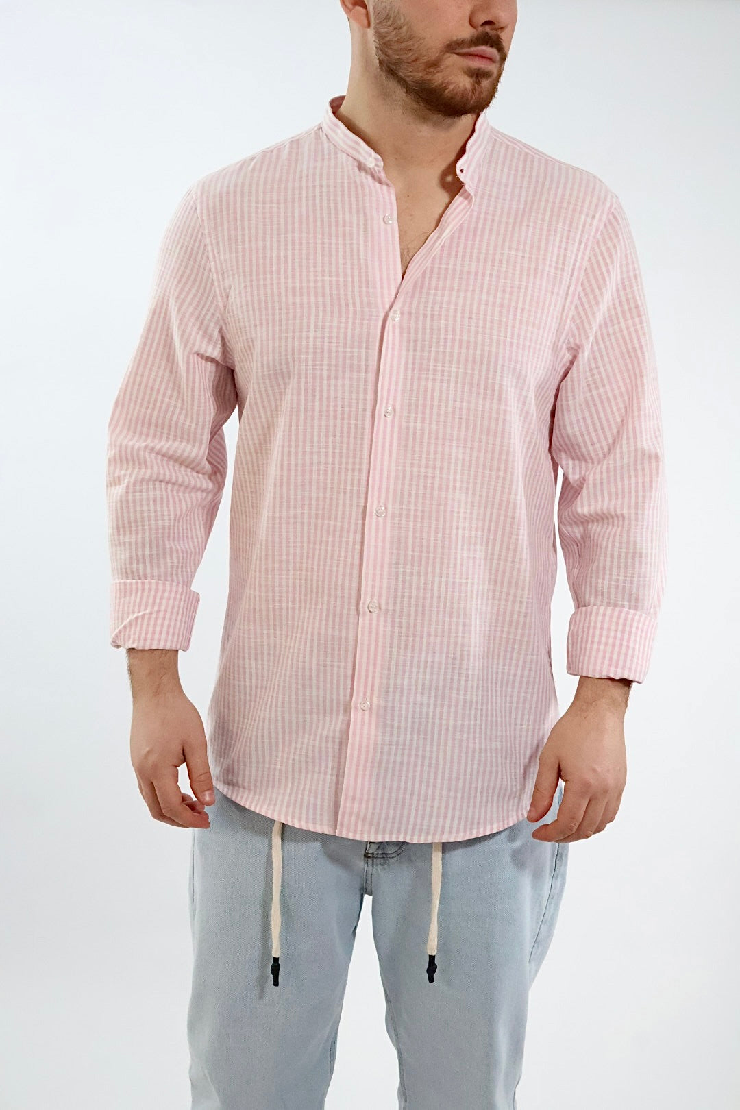 Camicia righe Lino RIG6 WHY NOT BRAND