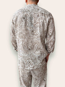 Camicia Lino/viscosa fantasia BL11