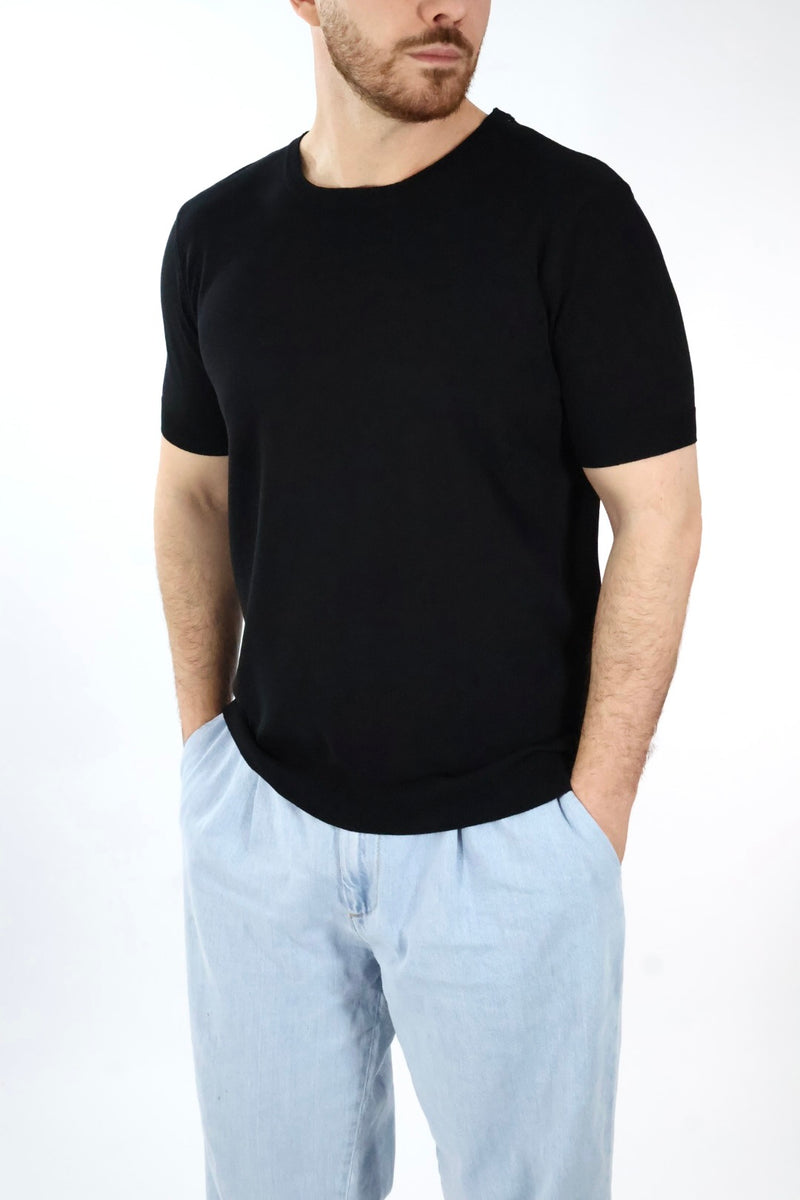 T-shirt in maglia lino/viscosa 335  LANDEK