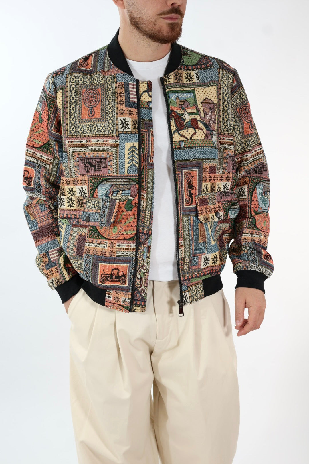 Giacca bomber fantasia  035 J.W