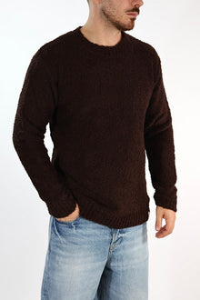 Maglione MACOMER162 moro giro bouclé BL11