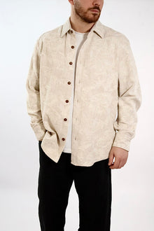 Camicia paisley lino/cotone ricamato 291 BERNA