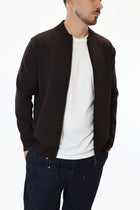 Maglioncino M14 lupetto full  zip moro OVERD