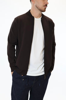 Maglioncino M14 lupetto full  zip moro OVERD