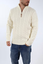 Maglione misto lana zip 632 GIANNI LUPO