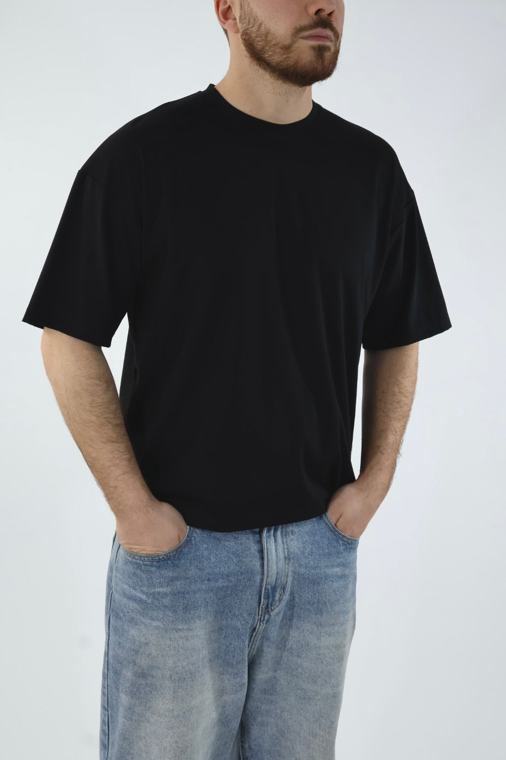 T-shirt misto viscosa cropped  F40 OVER-D