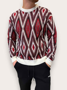 Maglione girocollo jacquard fin.7 BERNA