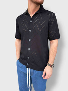 Polo in maglia punzoni azteco BL11