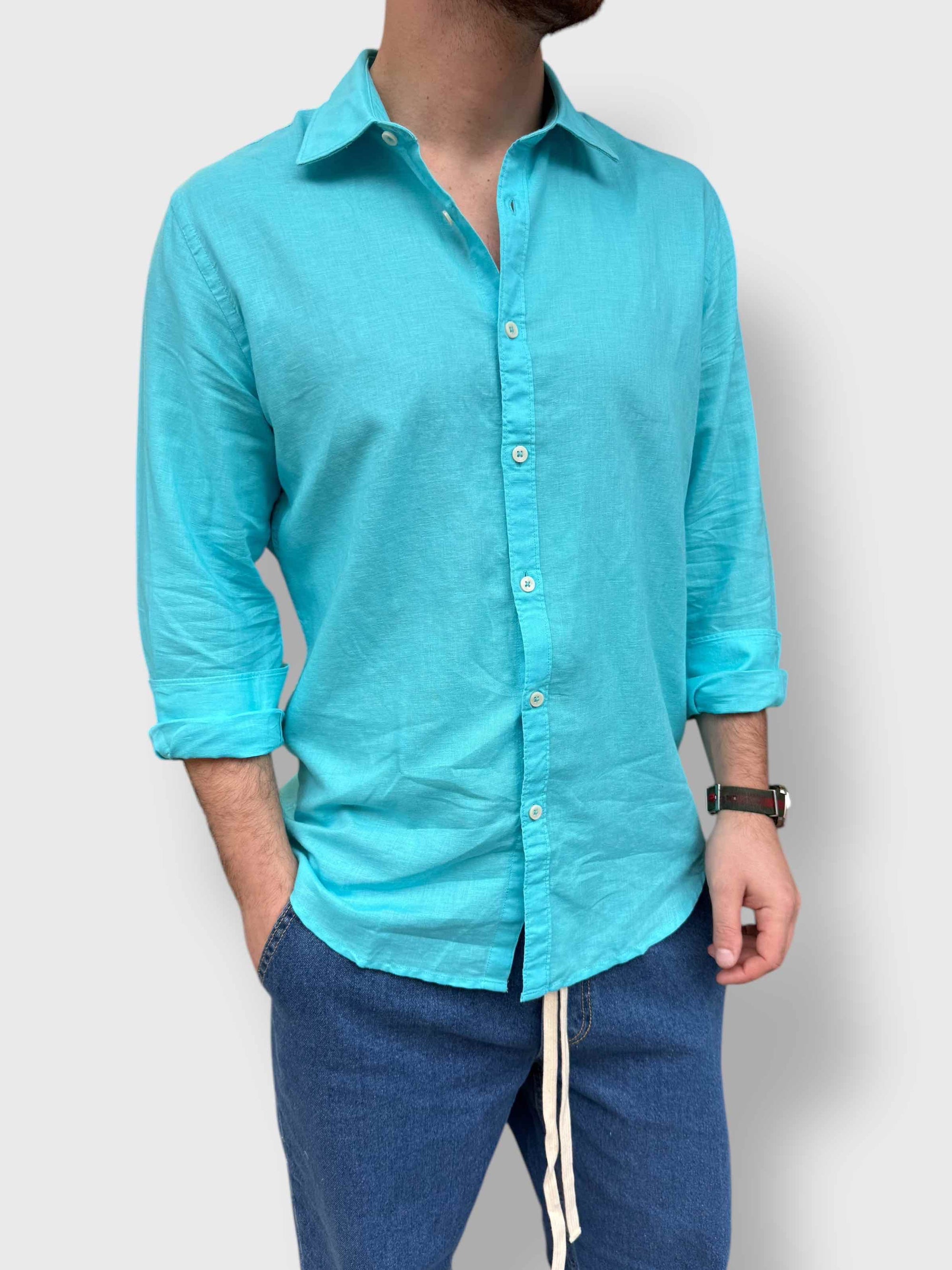 Camicia misto lino BL11