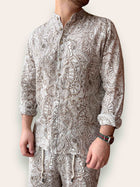 Camicia Lino/viscosa fantasia BL11