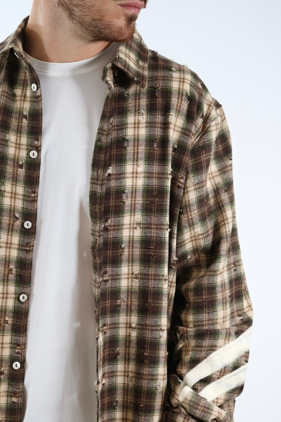 Camicia check flanella logo 840 DISCLAIMER
