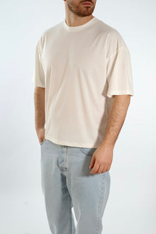 T-shirt misto viscosa cropped  F40 OVER-D