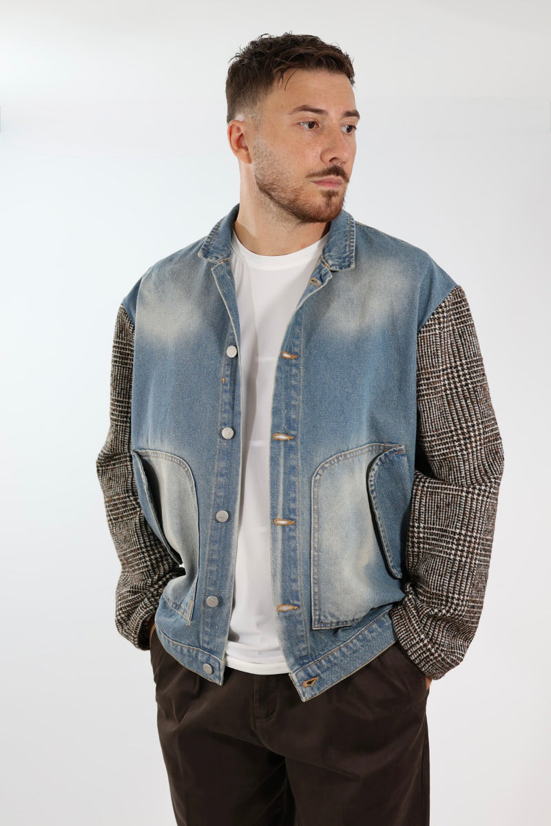 Giubbotto denim combinato J84